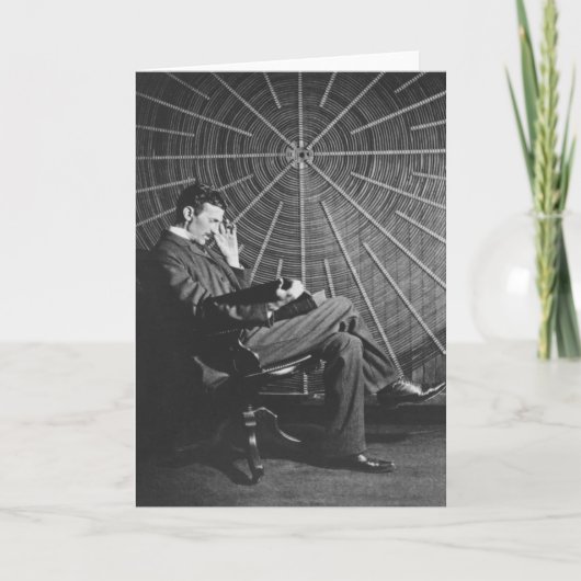 Nikola Tesla, 1896 Kaart (Voorkant)
