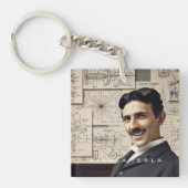 Nikola Tesla - 369 Key for the Universe Sleutelhanger (voorkant)