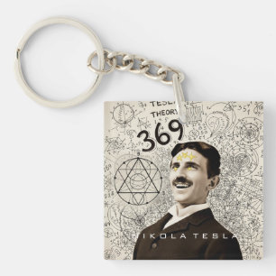 Nikola Tesla - 369 Sleutel voor het Universum Sleutelhanger