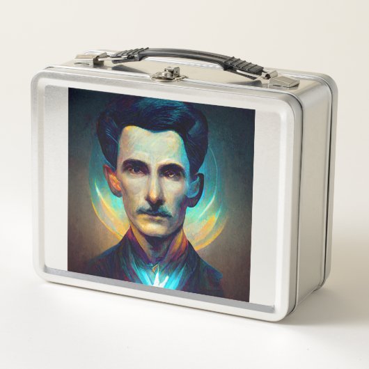 Nikola Tesla, Android Metal Lunch Box (Voorkant)