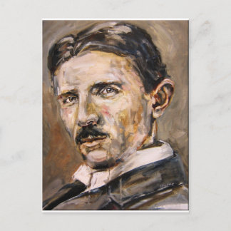 Nikola Tesla Briefkaart