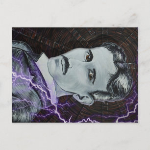 Nikola Tesla Briefkaart