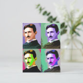 Nikola Tesla Briefkaart (Staand voorkant)