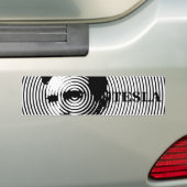 Nikola Tesla Bumpersticker (Op auto)
