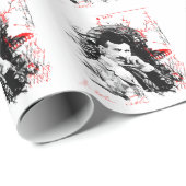 Nikola Tesla Cadeaupapier (Rol Hoek)