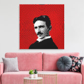 Nikola Tesla Canvas Afdruk (Insitu (Woonkamer))