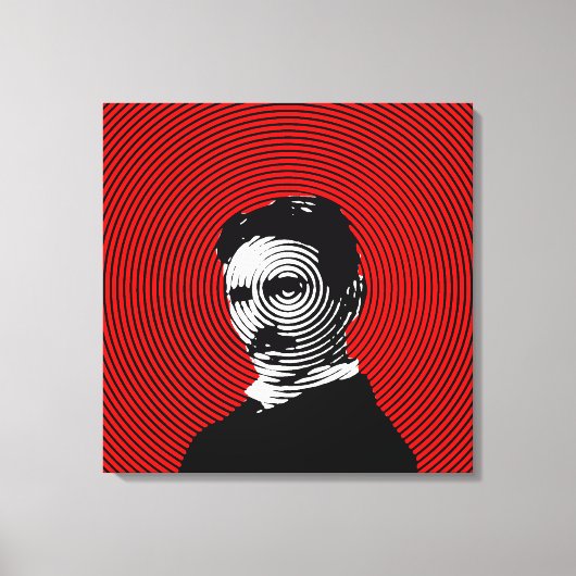 Nikola Tesla Canvas Afdruk (Voorkant)