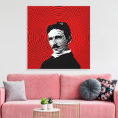 Nikola Tesla Canvas Afdruk (Insitu (Woonkamer))