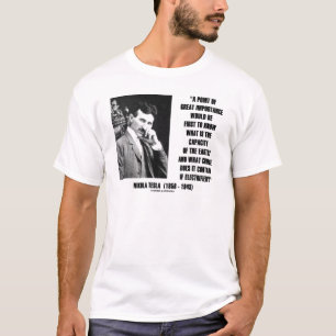 Nikola Tesla Capaciteit van de aarde Elektrisch ge T-shirt