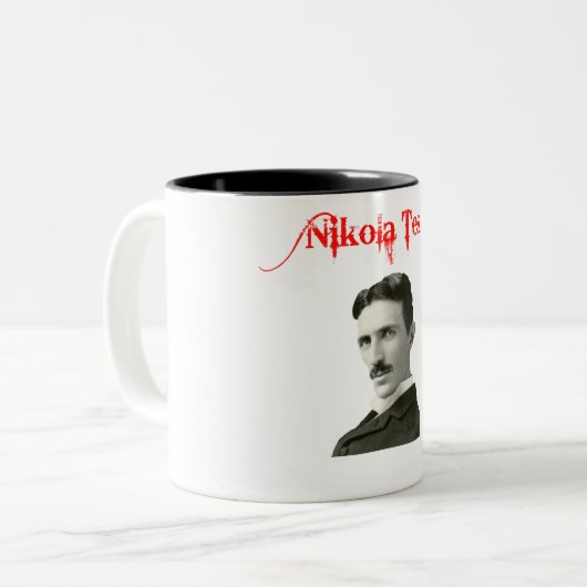 Nikola Tesla Coffee Mok (Voorkant links)