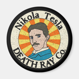 Nikola Tesla Death Ray Co. Magnets Magneet