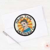 Nikola Tesla Death Ray Co. Stickers (Enveloppe)