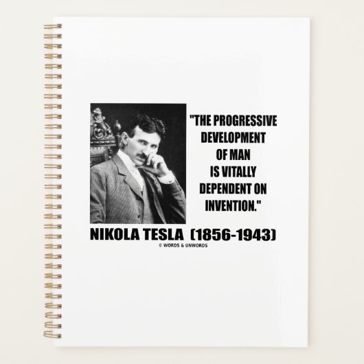 Nikola Tesla Développement Progressif De La Citati (Devant)