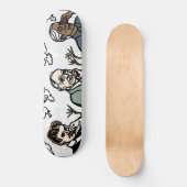 Nikola Tesla, Edgar Cayce en Jiddu Krishnamurti Skateboard (Voorkant)