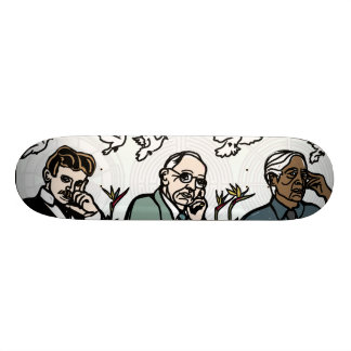 Nikola Tesla, Edgar Cayce en Jiddu Krishnamurti Skateboard