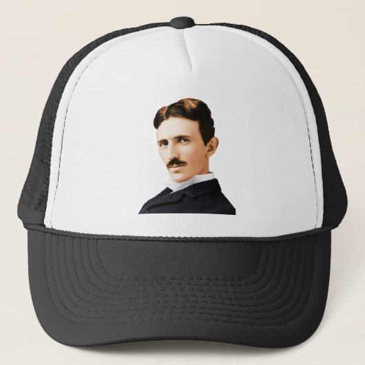 Nikola Tesla Electrical Genius Trucker Pet (Voorkant)