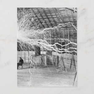 Nikola Tesla Electricity Briefkaart