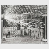 Nikola Tesla Electricity Cadeaupapier (Vlak)