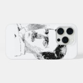 Nikola Tesla Face iPhone Hoesje (Achterkant horizontaal)