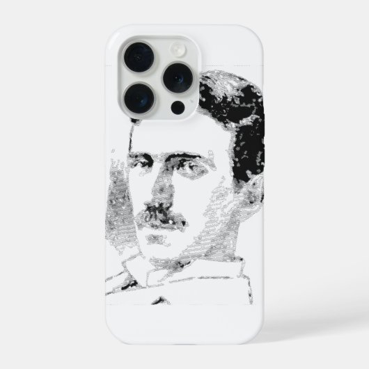 Nikola Tesla Face iPhone Hoesje (Achterkant)