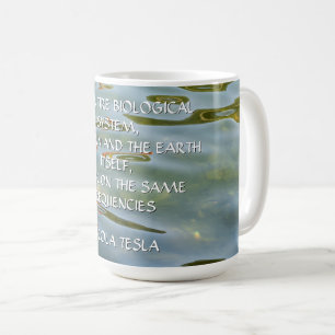 Nikola Tesla Frequentie Citaat – Water Rimpel Koffiemok