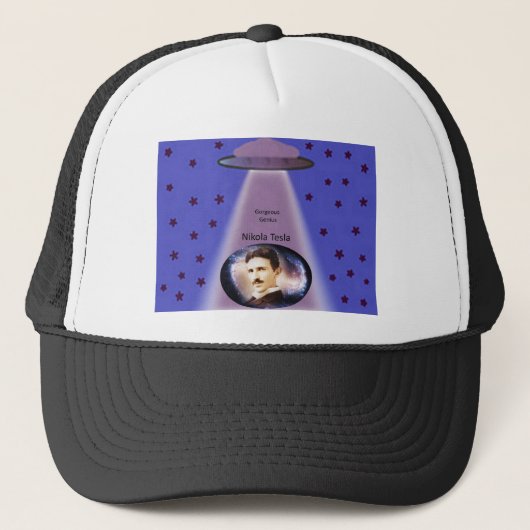 Nikola Tesla - Genius Trucker Pet (Voorkant)