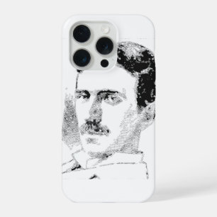 Nikola Tesla Gezicht iPhone 15 Pro Hoesje