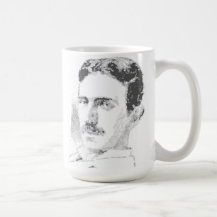 Nikola Tesla Gezicht Koffiemok