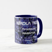 Nikola Tesla Inventor Coffee Mok (Voorkant rechts)