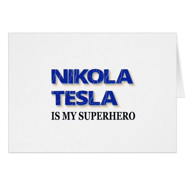 Nikola Tesla is mijn superheld (Voorkant Horizontaal)