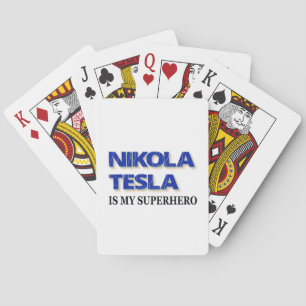 Nikola Tesla is mijn superheld Pokerkaarten
