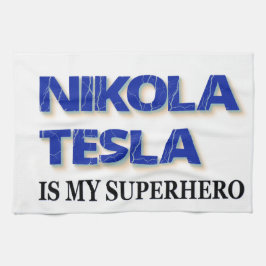 Nikola Tesla is mijn superheld Theedoek
