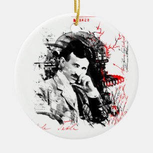 Nikola Tesla Keramisch Ornament
