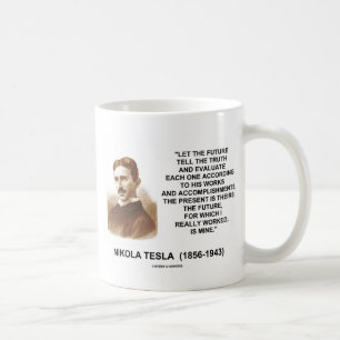 Nikola Tesla laat de toekomst de waarheid vertelle Koffiemok