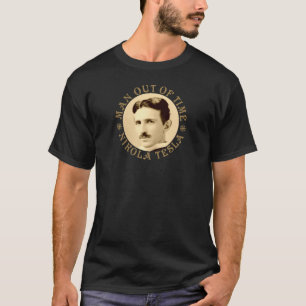 Nikola Tesla - Man uit de tijd - Old Gold - ZZ T-shirt