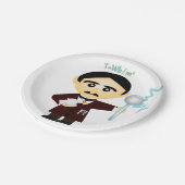 Nikola Tesla Papieren Bordje (Gekanteld)