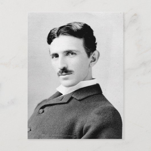 Nikola Tesla Portrait Briefkaart (Voorkant)