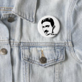 Nikola Tesla Portrait Button (In situ)