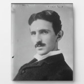 Nikola Tesla Portrait Fotoplaat (Voorkant)