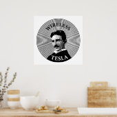 Nikola Tesla Poster (Keuken)