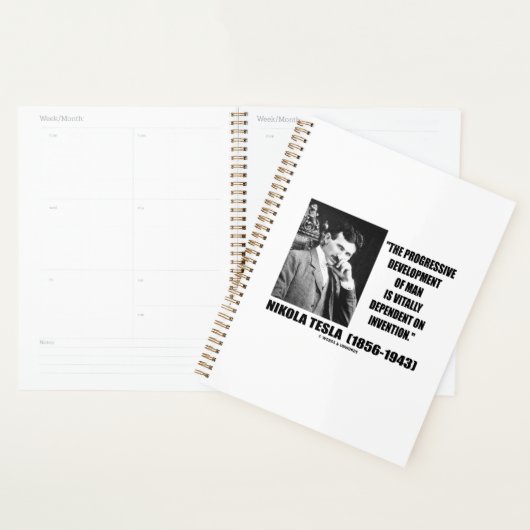 Nikola Tesla progressieve ontwikkeling van het cit Planner (Display)