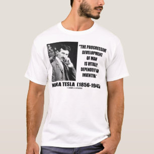 Nikola Tesla progressieve ontwikkeling van het cit T-shirt