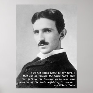 Nikola Tesla Quote Poster