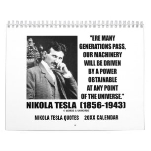 Nikola Tesla Quotes 20XX Agenda Kalender