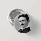 Nikola Tesla Ronde Button 3,2 Cm (Voorkant /achterkant)
