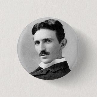 Nikola Tesla Ronde Button 3,2 Cm