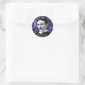 Nikola Tesla Ronde Sticker (Tas)