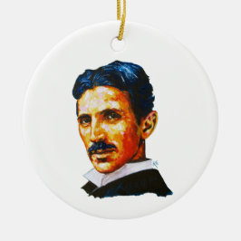 Nikola Tesla schilderij Keramisch Ornament
