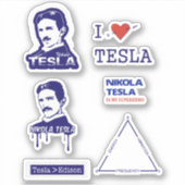 NIKOLA TESLA STICKERS (Devant)