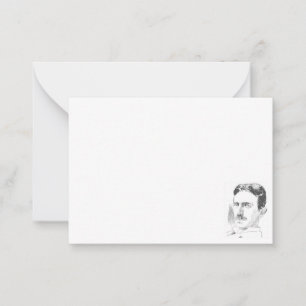 Nikola Tesla Tekening Blank All Occasion Notitiekaartje
